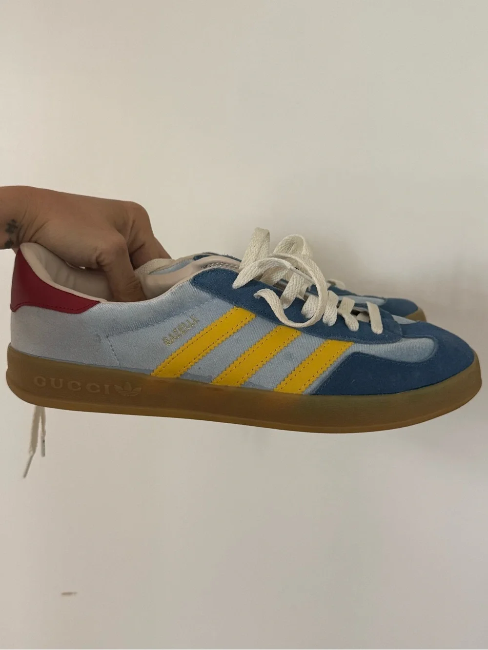 Men’s Gucci x Addidas Gazelle Sneakers
